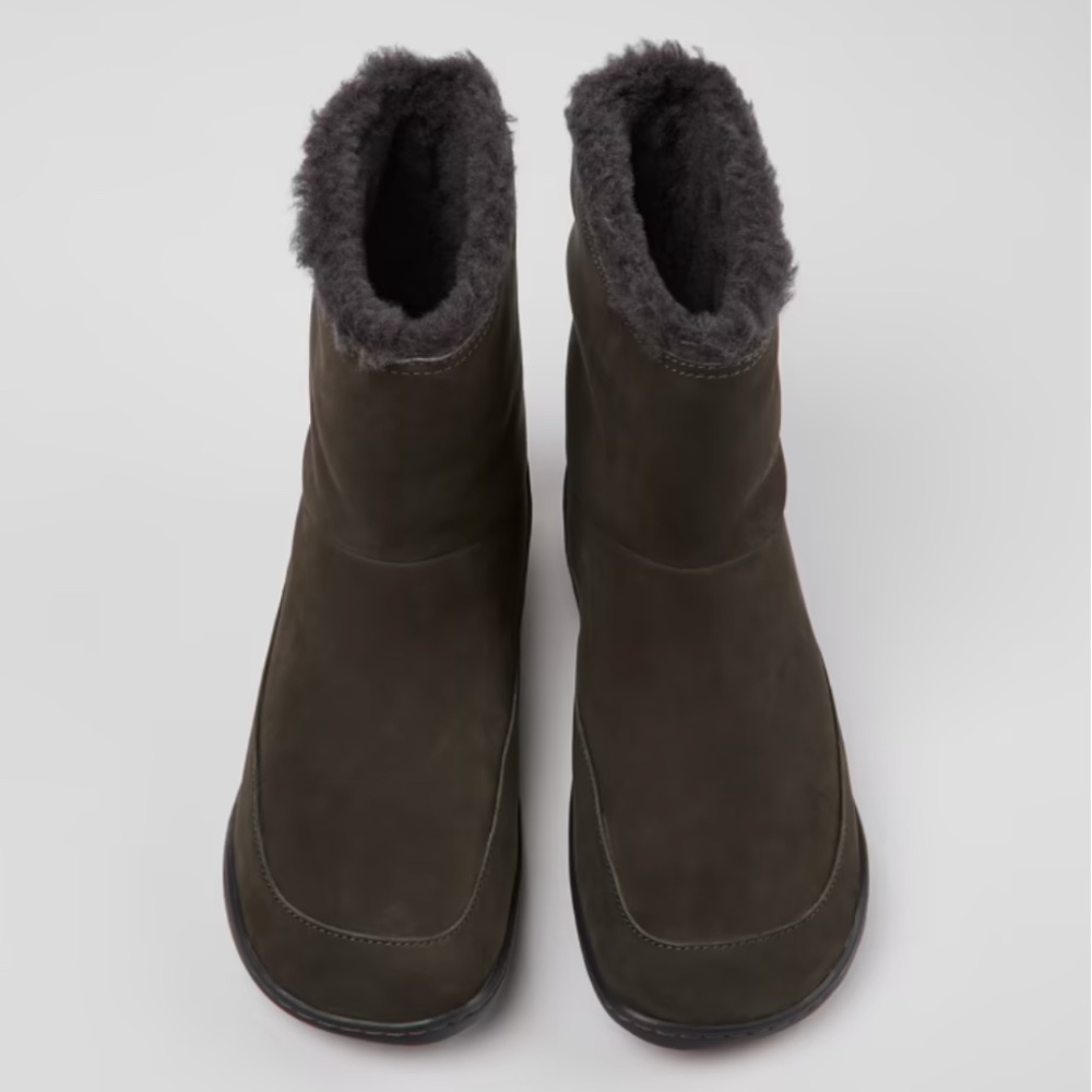 Camper - Peu Gray nubuck boots for women size 8.5